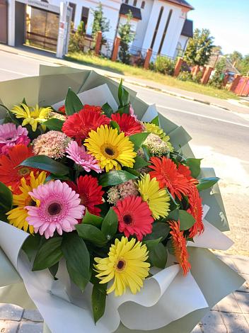 Букет цветов из: Герберы в Казанской Ростовской области